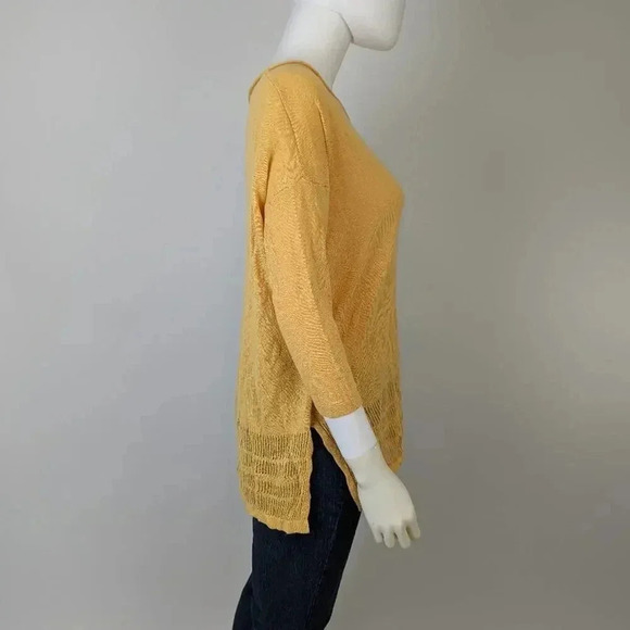Rachel Zoe Yellow Knit Sweater XL - Picture 6 of 6